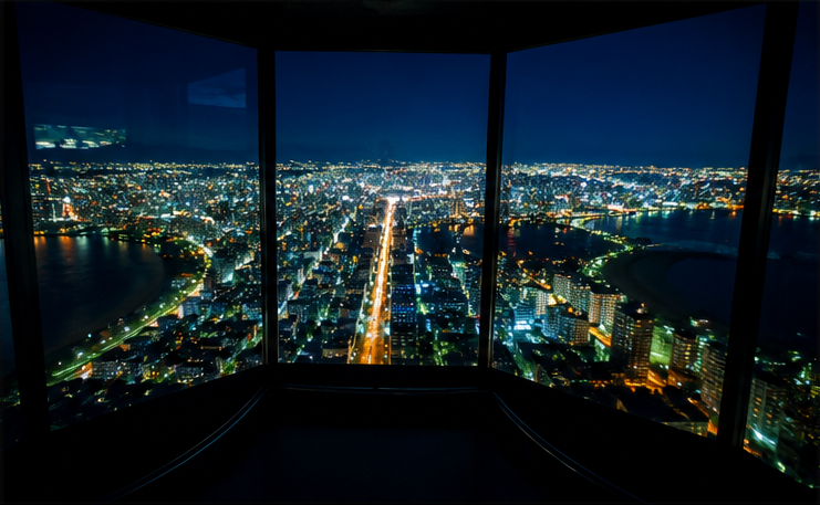 福岡タワーから眺める夜景