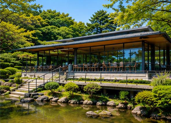 大濠公園のカフェ