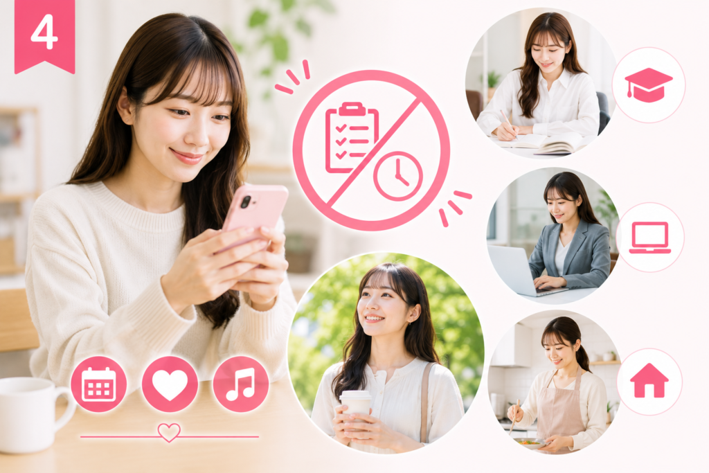 自由シフトで学校や仕事と両立できるレンタル彼女キャストのイメージ